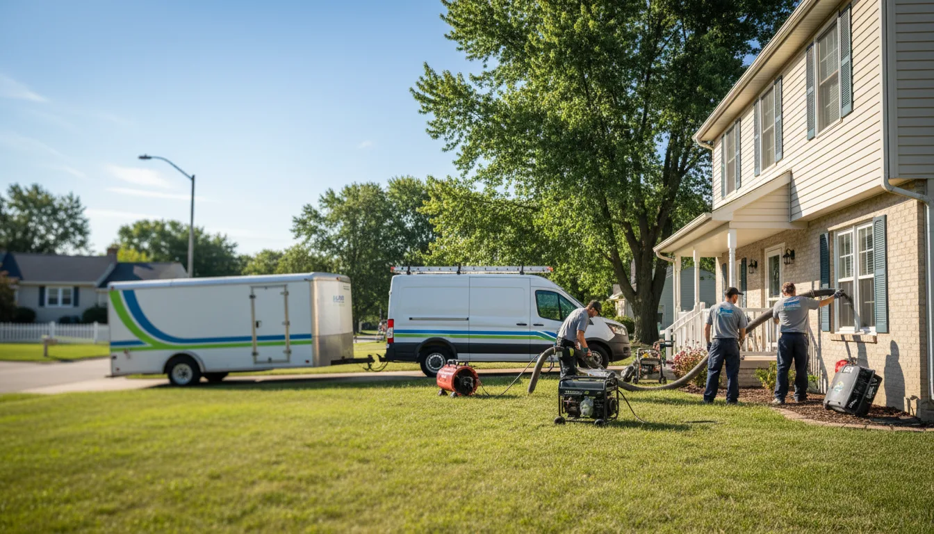 Flooded Basement Restoration And Cleanup With Repair in Tipton, KS near me